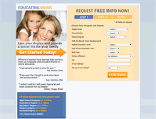 Tablet Screenshot of educatingmoms.com